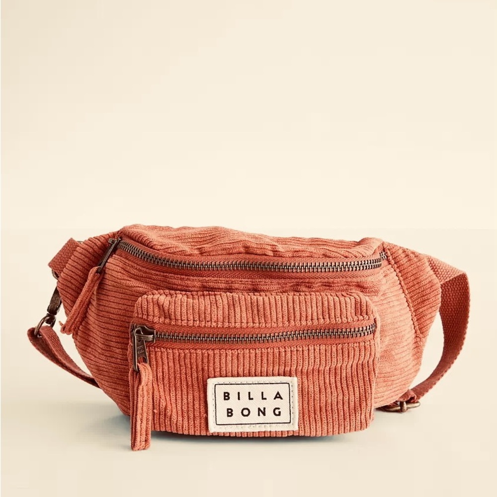 Billabong Rust Corduroy Waist Bag